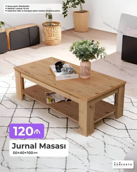 Jurnal masası – qonaq otağı və istirahət zonaları üçün funksional və — 120 ₼ · Баку · Masalar Jurnal masası – qonaq otağı və istirahət zonaları üçün funksional və — Баку