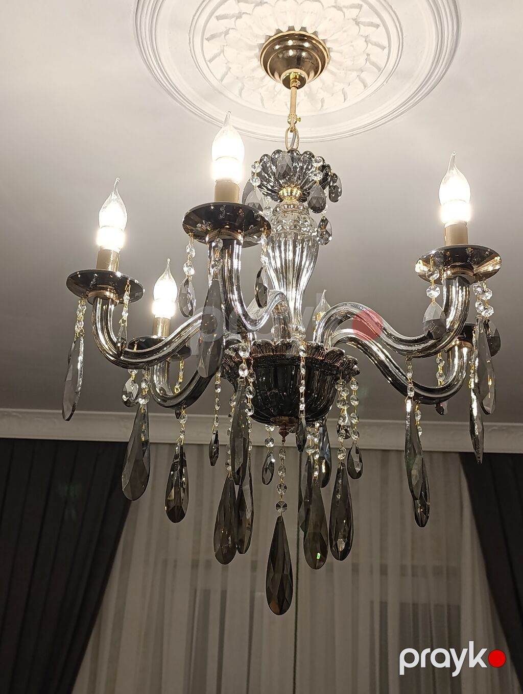 Çılçıraq, 6 lampa, Metal — Tavan is?qlar? v? cilc?raqlar, Bakı (5)