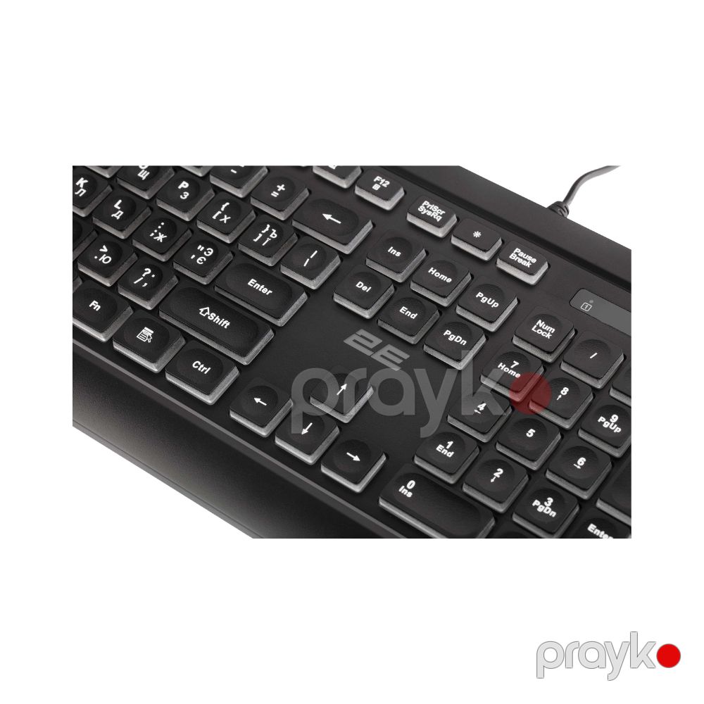 2E Keyboard membrane KS120 104key, Usb-a, En/uk, black (2E-KS120UB_UA) — Klaviaturalar və siçanlar, Bakı (3)