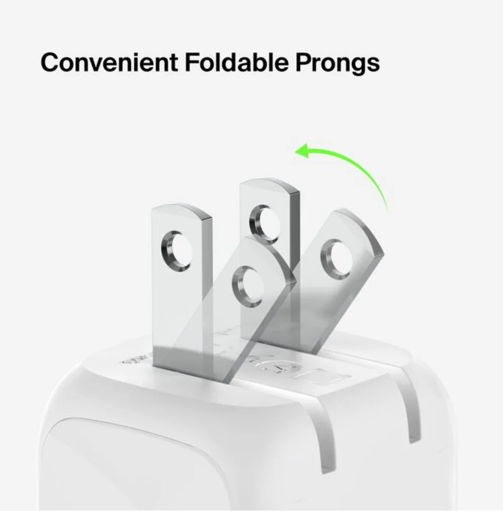 Adapter basligi Belkin 20W Usb-c PD Cube Wall charger with PPS White — Mallar, Bakı (5)