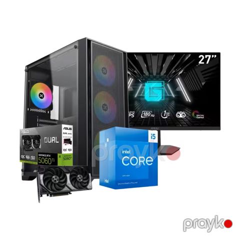 VulcanCore Gaming PC- RTX 5060Ti, i5-13400, MSI G274F (CUSTOM-PC-046) — Bakı