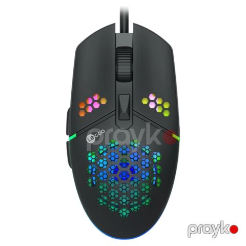 Lenovo Lecoo MS105 Ergonomik Dizayn, 3200 DPI, Qara (MS105 Black) — Bakı
