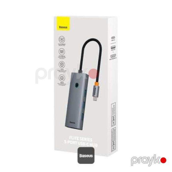 Baseus Flite Series 5-in-1 B00052809813-00 Usb-c HUB — Elektronika, Bakı (2)