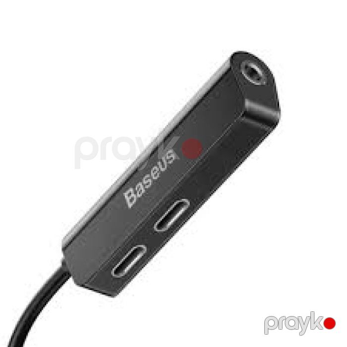 Baseus L52 CALL52-01 Lightning 3-in-1 Audio və Şarj Adapteri — Elektronika, Bakı (3)
