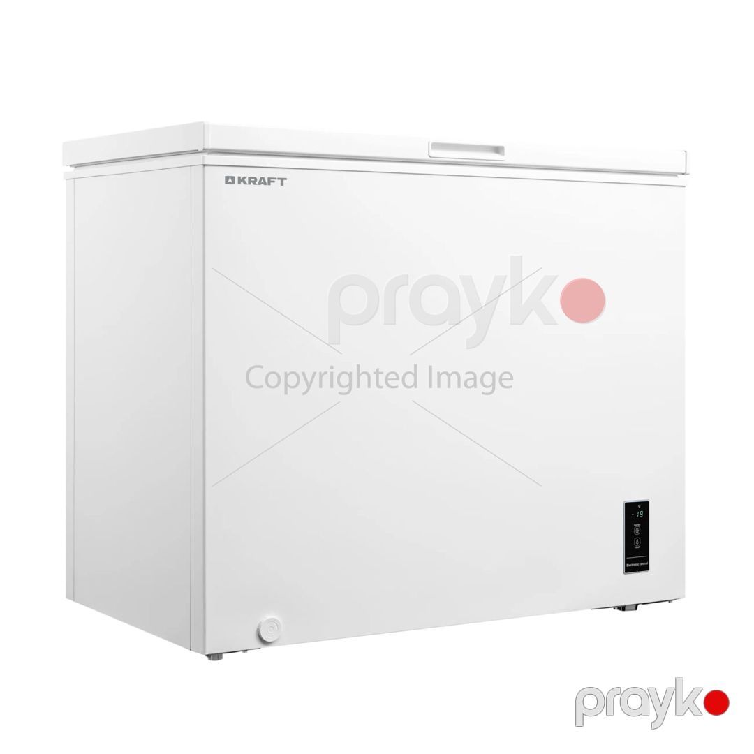 Dondurucu-soyuducu Kraft BD (W)- 360BL ağ (elektronlu, inventorlu) — Ev texnikası, Bakı (4)