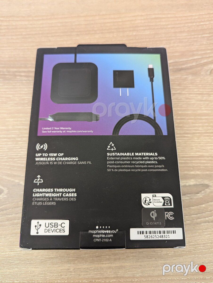 Mophie Universal Wireless Charge Pad - 15W Fast Charging for Qi-Enabled Devices — Smartfonlar, Bakı (2)