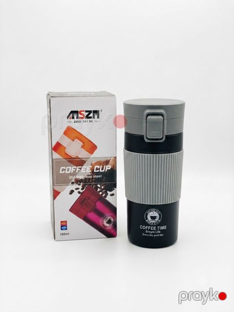 Termo fincan, metal, qara, 350 ml — Bakı