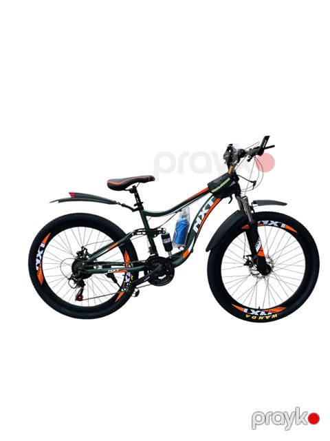 Velosiped V-90, tünd yaşıl/narıncı, 26" — Bakı