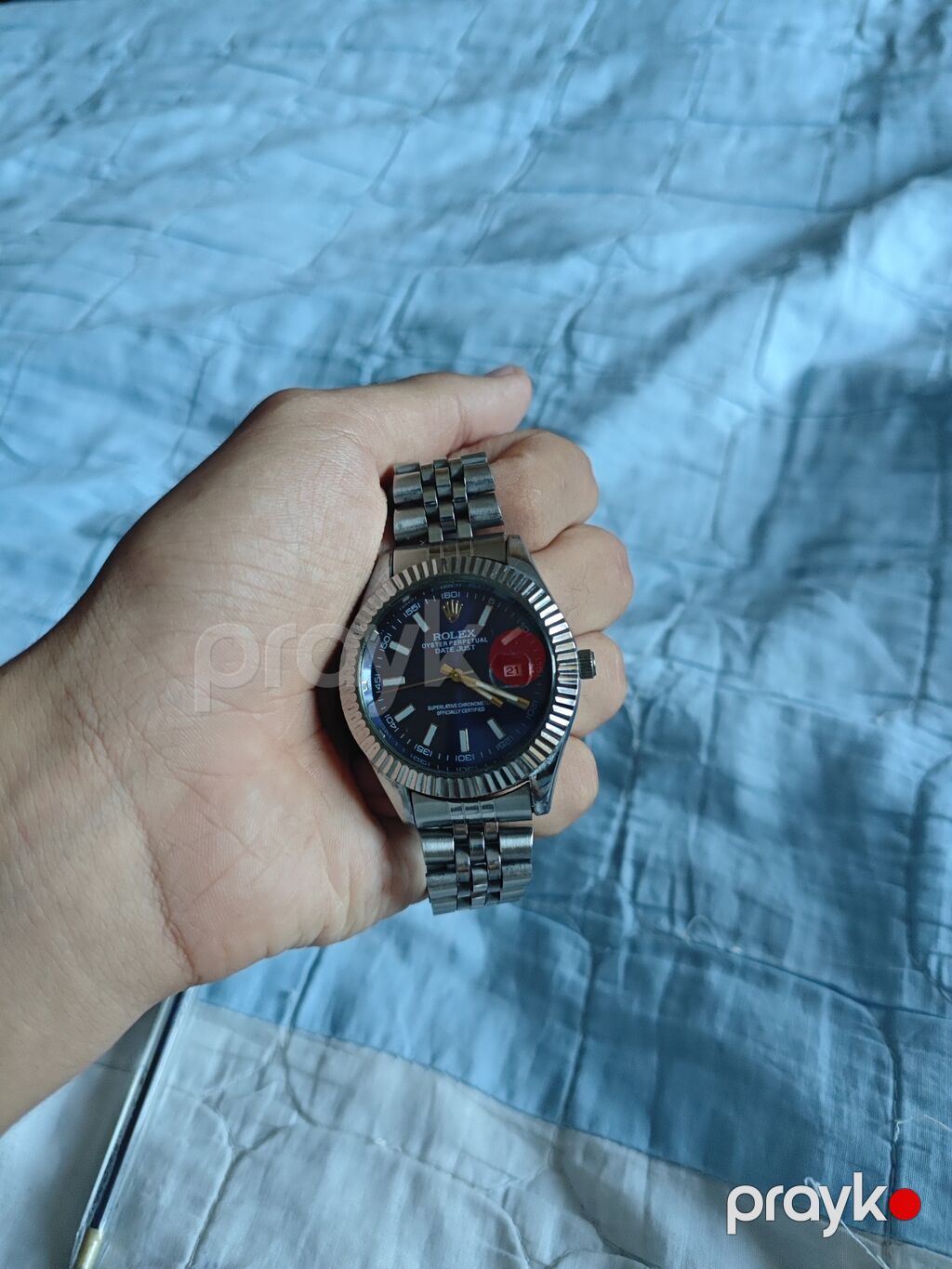 İşlənmiş, Qol saatı, Rolex, rəng - Göy — Qol saatları, Sumqayıt (3)