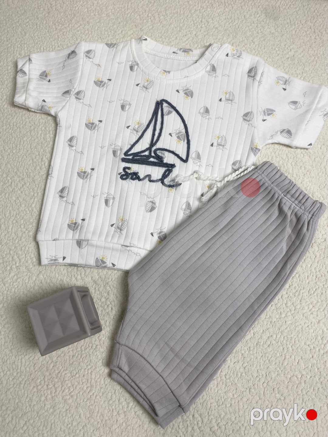 Yenidoğulmuşlar üçün paltar No brand, dəst, ağ, pambıq, 3–6 ay — Mallar, Bakı (2)