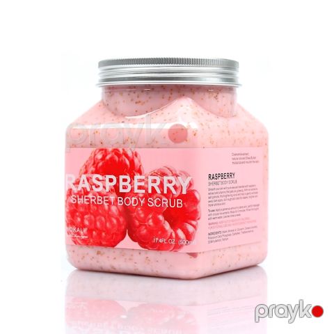 Bədən üçün skrab Wokali Raspberry Sherbet Body Scrub moruq ilə 350 ml — Bakı