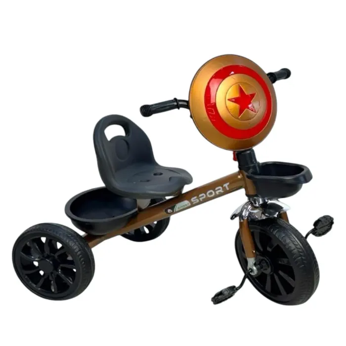 Uşaq üçtəkərli velosipedi D50-RB-210967, qara/qəhvəyi — Bakı