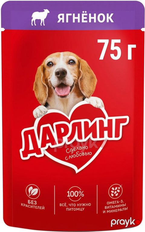 Nəm it yemi Purina Darling quzu əti ilə 75 q — Bakı