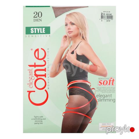 Kolqotka Conte Elegant Style, 20den, ölçü 2(S), Bronz — Bakı