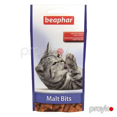 Yastıqcıqlar üçün Beaphar Malt Bits pişiklərin mədəsindən tükün çıxardılması üçün, 35 q — Bakı