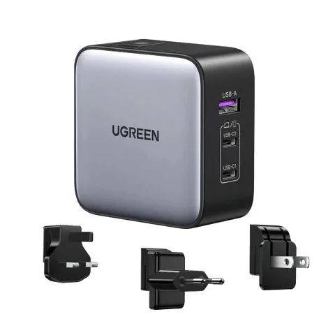 Adapter başlığı Ugreen GaN 65W Fast Charger (3-Port) — Bakı