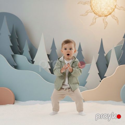 Yenidoğulanlar üçün dəst 22977736, pambıq, yaşıl, 3 əşya, 9-12 ay — Bakı