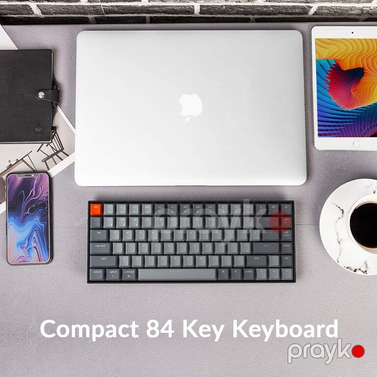 Klaviatura "Keychron K2 84 Key White LED Red Switch (K2A1 Keychron)" — Periferik cihazlar, Bakı (6)