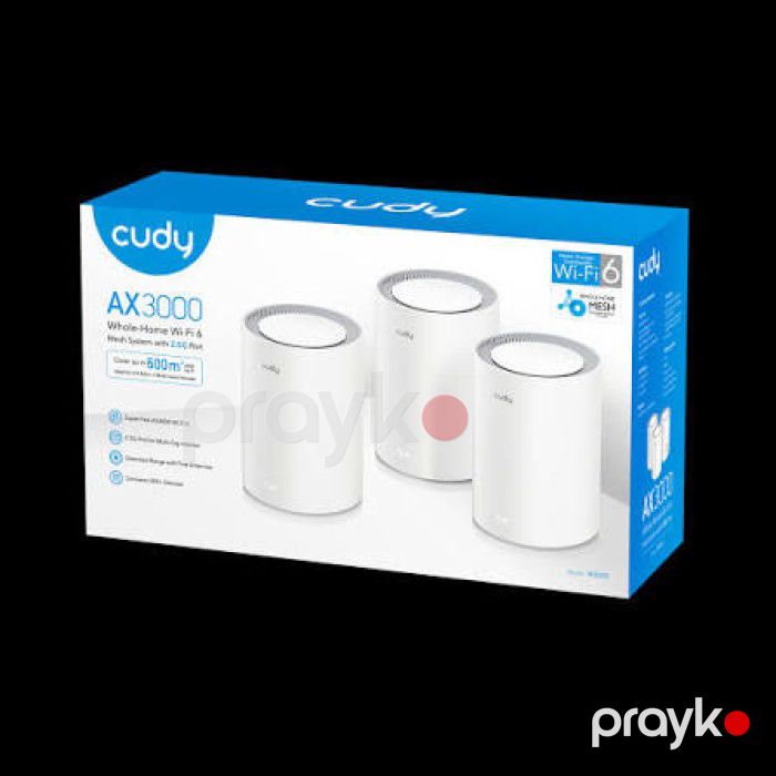 Cudy M3000 (3-Pack) AX3000 Wi-Fi 6 Mesh 2.5G Sistem — Elektronika, Bakı (2)