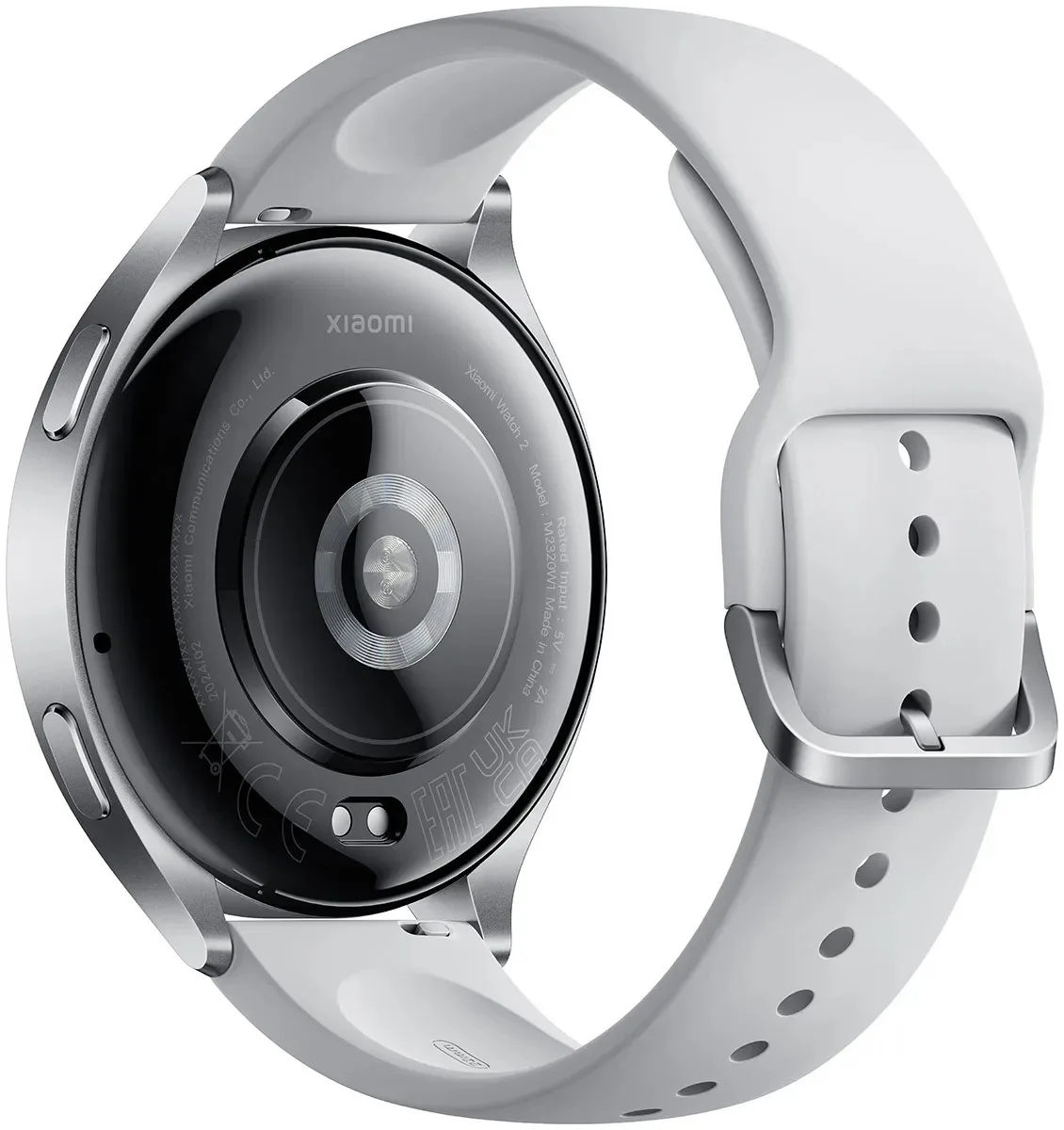 Smart saat Xiaomi Watch 2 Silver Case With Gray TPU Strap — Mallar, Bakı (2)