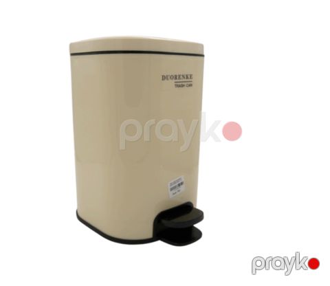 Zibil vedrəsi pedallı Duorenke 5345-12-10, plastik, bej, 10 l — Bakı