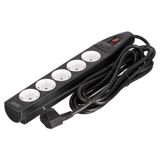 2E Power strip with surge protection black (2E-SP515M5BK) — Pctech