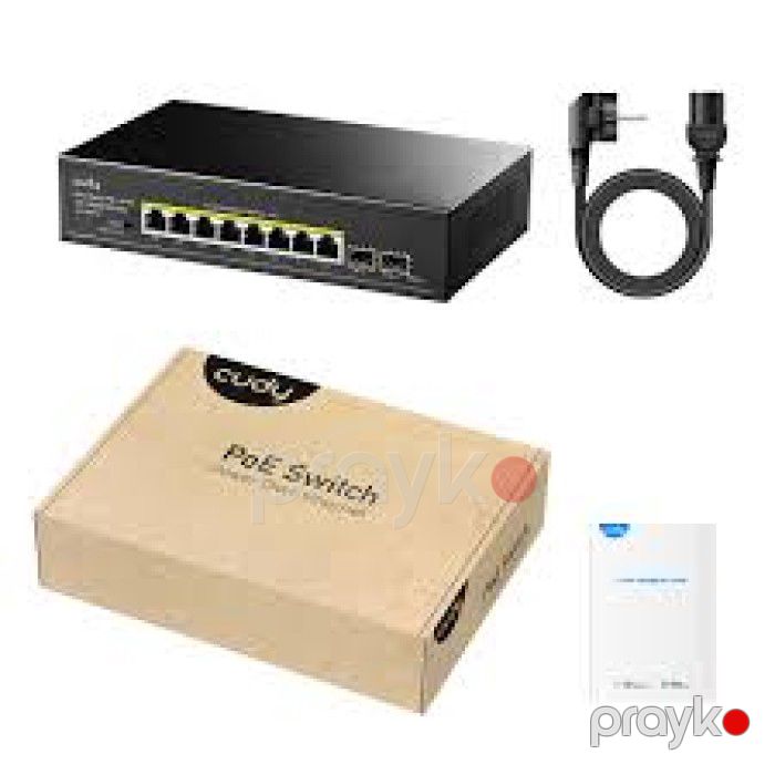 Cudy GS1008PS2 1.0 8 Port Gigabit PoE+ 2 SFP Şəbəkə Switch 120W — Elektronika, Bakı (2)