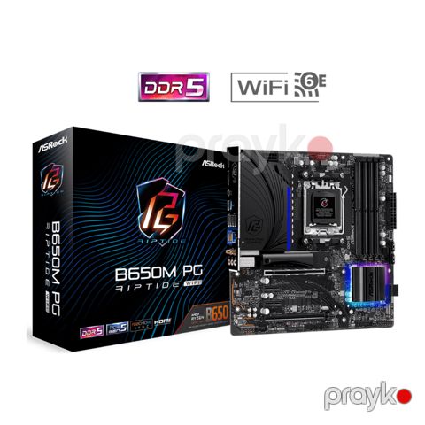 Ana plata ASRock B650M PG Riptide Wi-Fi Motherboard (B650M PG) — Bakı