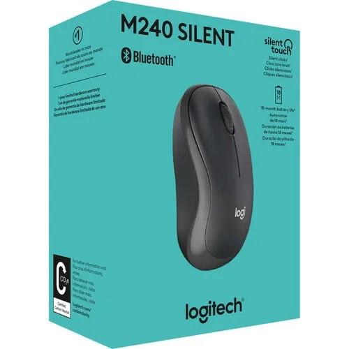 Logitech M240 Silent Bluetooth Mouse Graphite — Mallar, Bakı (5)