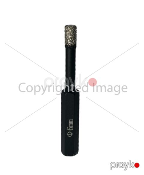 Almaz buruğu ŞS Hex shank 6 mm — Bakı