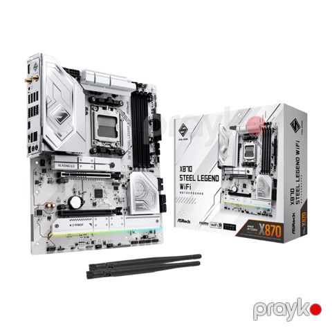 Ana plata ASRock X870 Steel Legend Wi-Fi AM5 (ASR-X870-STL) — Bakı