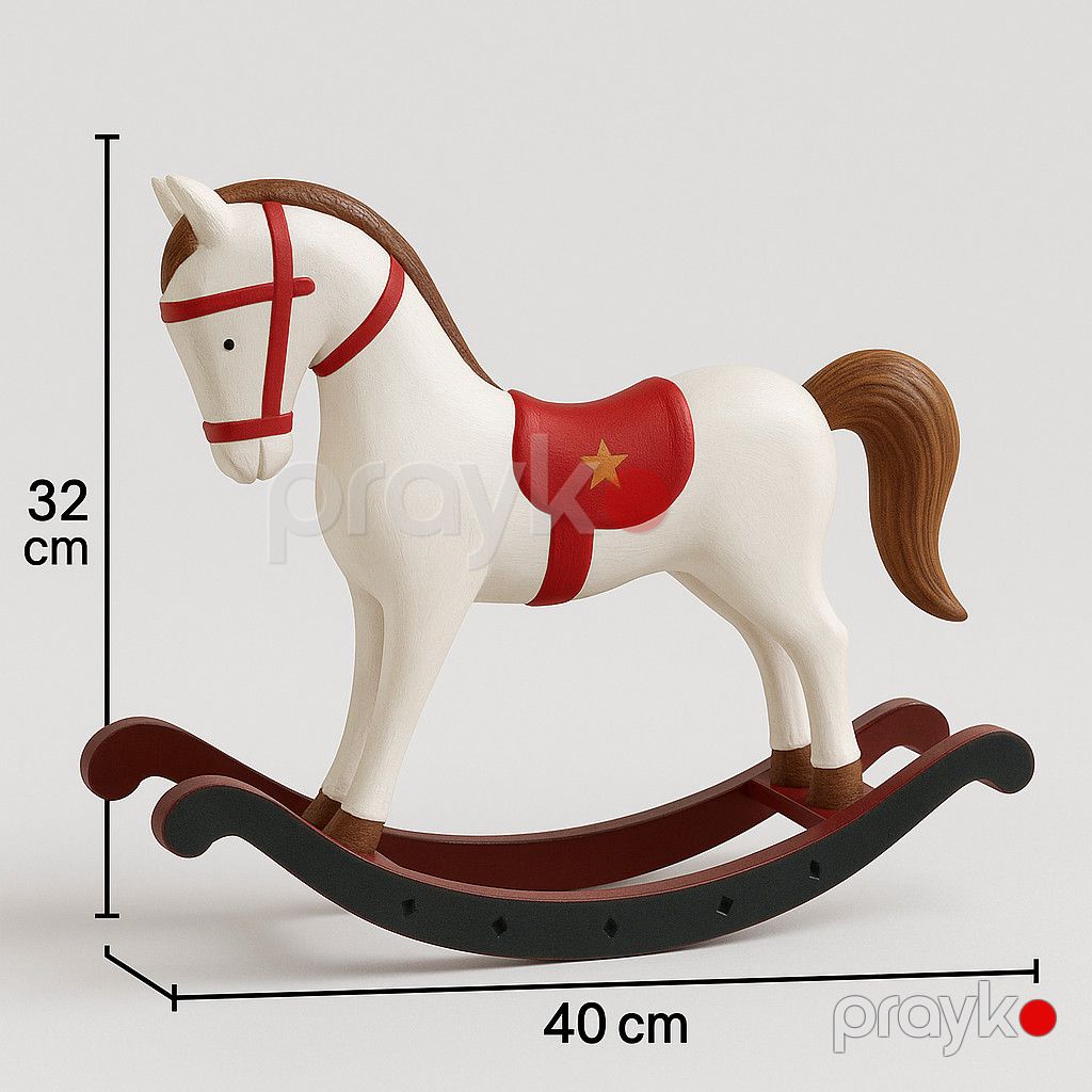 Yeni il üçün dekor at, 32х40 sm — Mallar, Bakı (2)