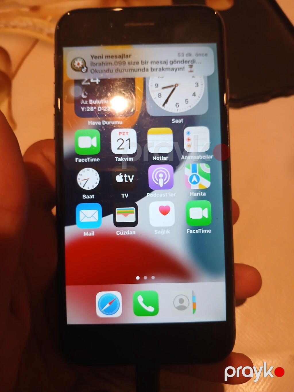 IPhone 7, 128 GB, Qara, Barmaq izi — Apple iPhone, Bakı (3)