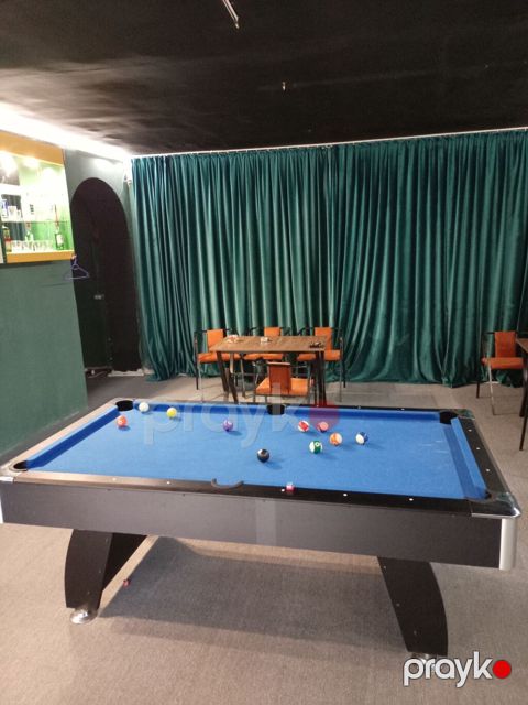 Bilard (pool) masası – mavi örtüklü, 6 dəlikli - Ölçü: tam ölçülü — Bakı
