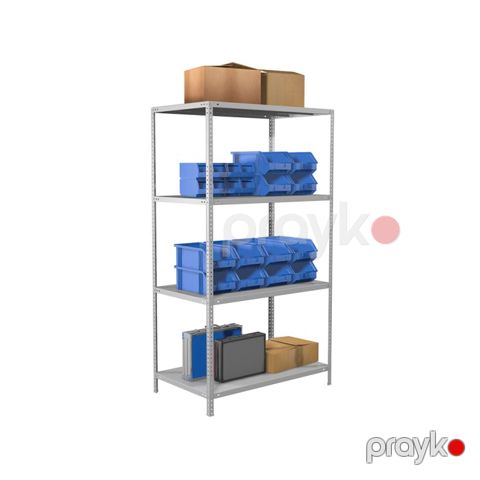 Stellaj MS Strong 185x100x60 sm, 4 rəfli metal — Bakı