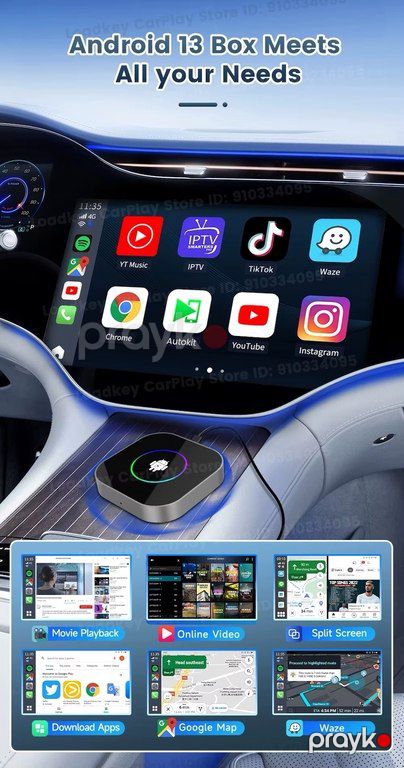 CarlinKit Android Box Applepie AI Box — Ehtiyat hissələri və aksesuarlar, Bakı (10)