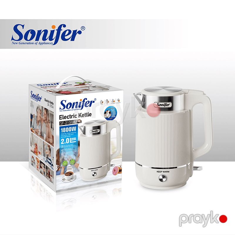 Çaydan Sonifer SF-2151A White — Elektrik çaydanları və termoslar, Bakı (2)
