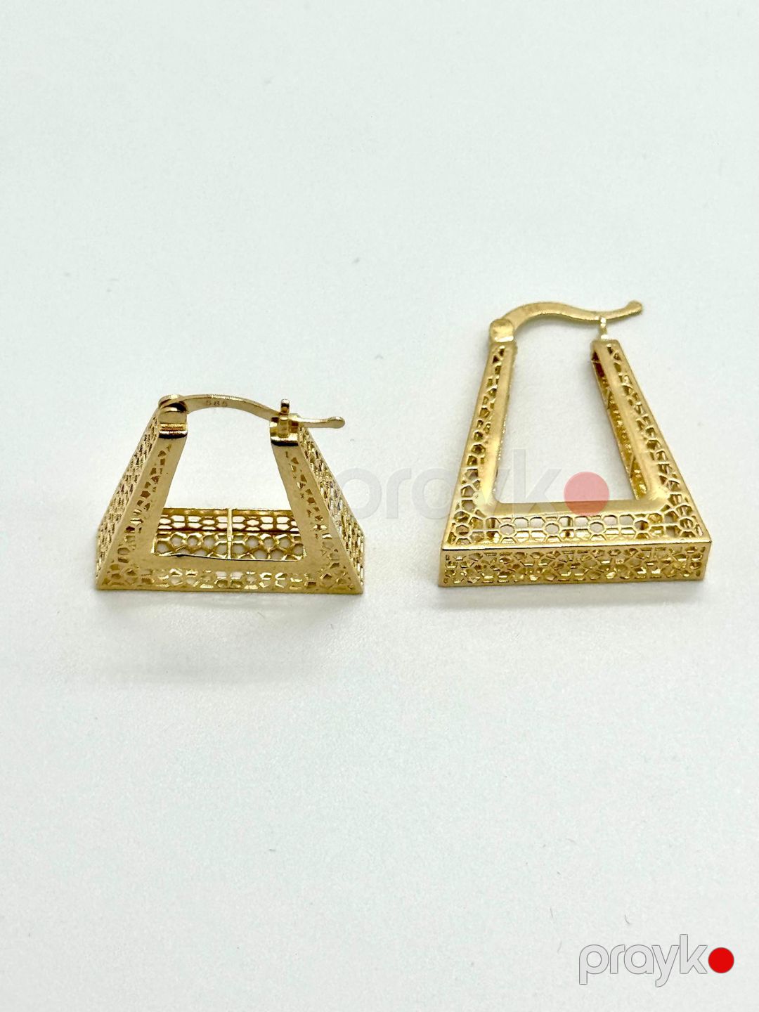 Qadınlar üçün qızıl sırğalar Ozg.10149 — Mallar, Bakı (2)