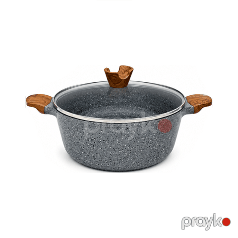 Qazan Donnor 5437 qranit 28sm/4mm Boz — Bakı
