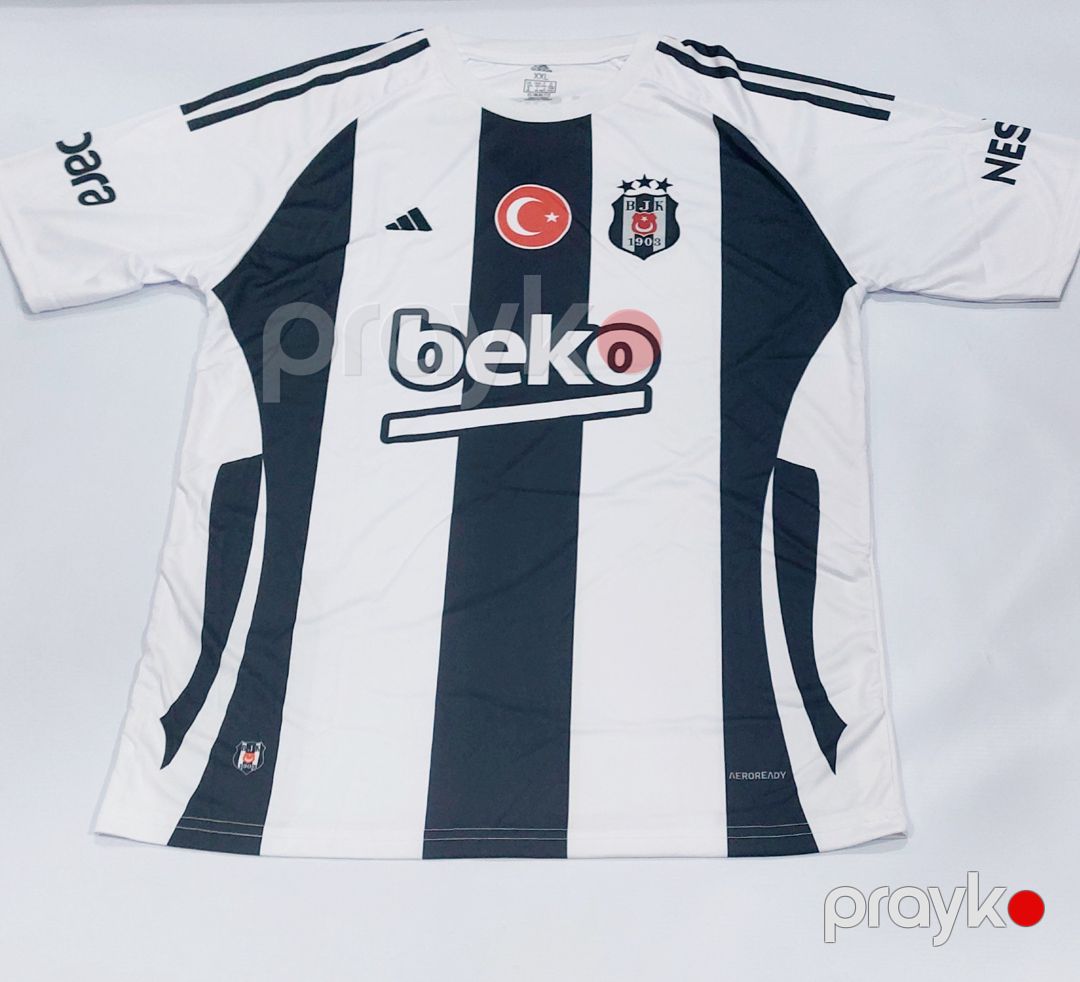 Futbolka azərkeşlər üçün, ağ/qara, poliester, ölçü 2XL — Mallar, Bakı (2)