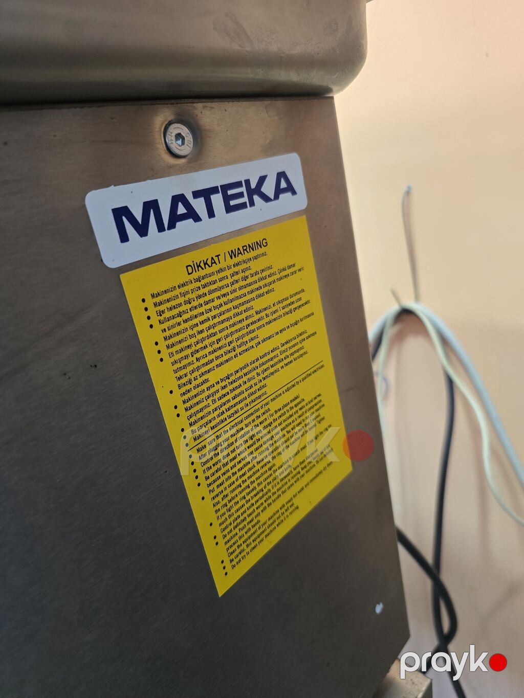 Mateka sənaye tipli ətçəkən maşın cəmi 50 kq ət çəkilib istifadə — Peşəkar mətbəx texnikası, Bakı (4)