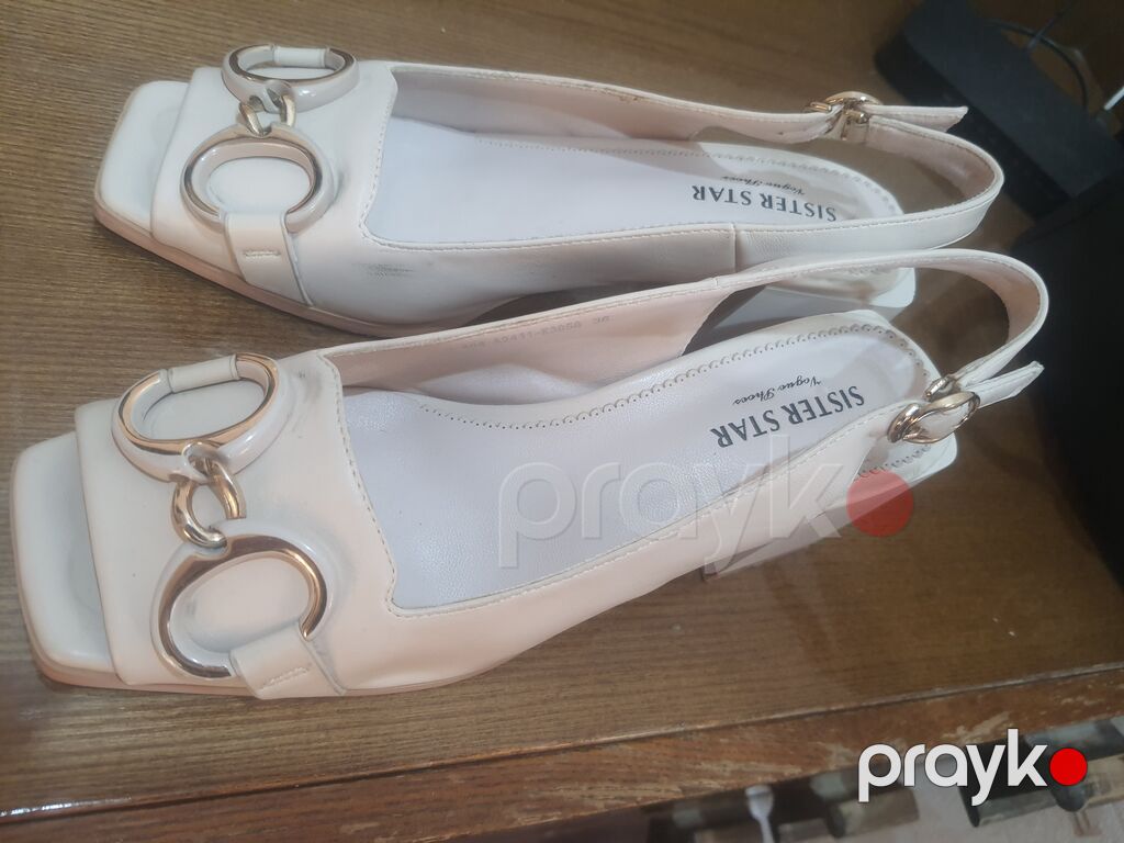 Brend: Sıster Star Model: Açıq burunlu, slingback qadın ayaqqabısı — Sandal, Bakı (2)