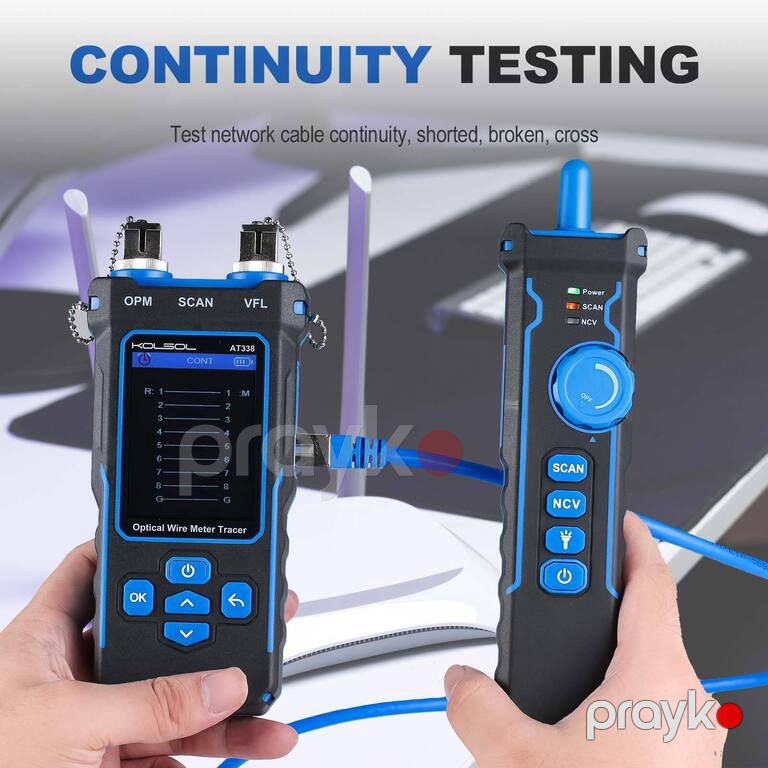 Network Cable Tester LAN RJ45 Optical Wire Meter Power Meter Tester Kolsol NF-8508 — Şəbəkə və server avadanlığı, Bakı (9)