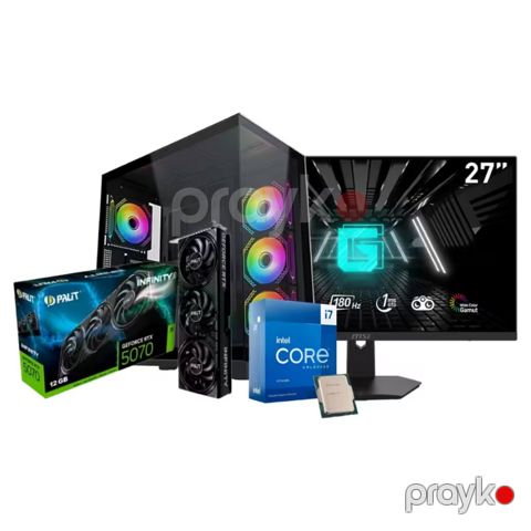 VoltTitan Gaming PC- RTX 5070, i7-13700KF, MSI G274QPF (CUSTOM-PC-056) — Bakı