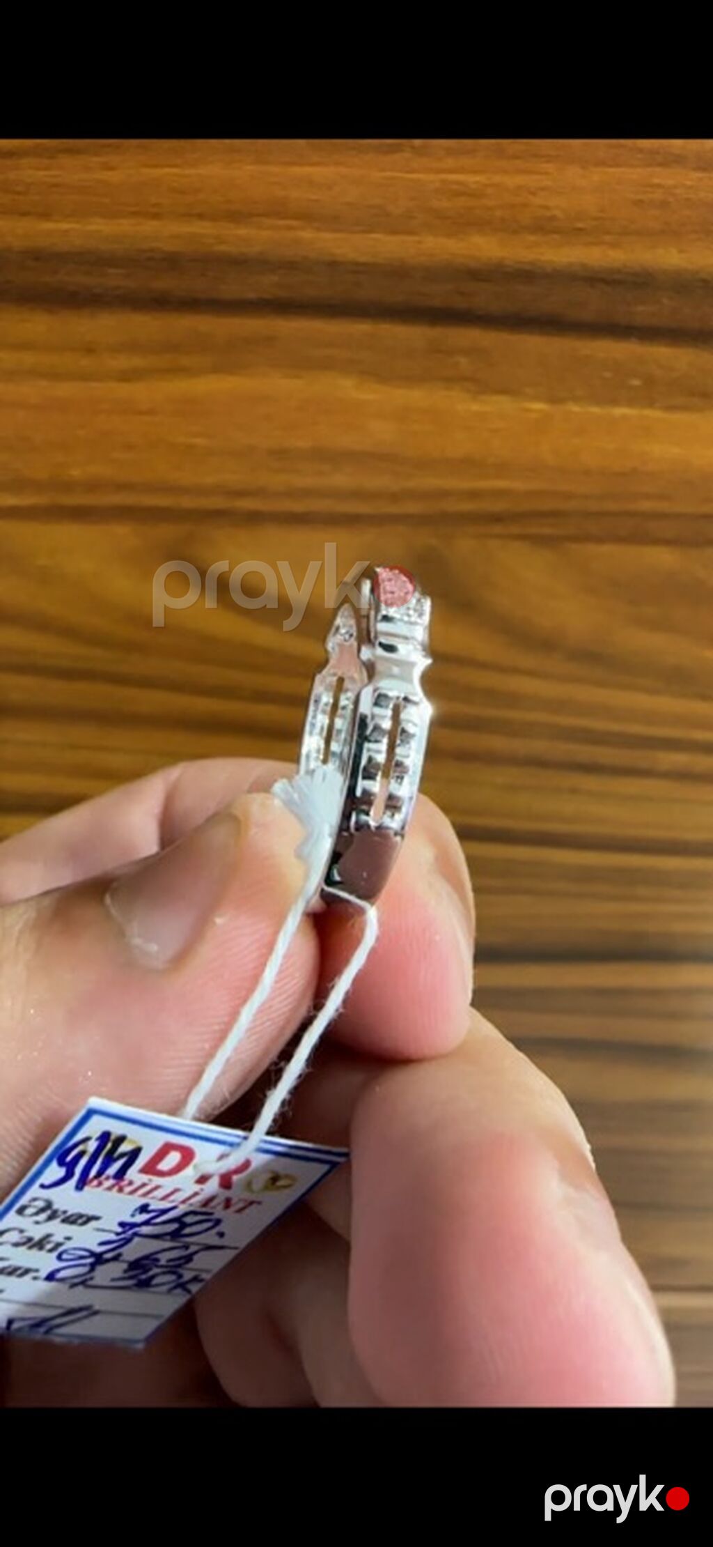 Nişan, Üzük, Ağ qızıl, 750 Əyar, Brilyant, 0.26-0.50 Karat — Üzüklər, Sumqayıt (2)