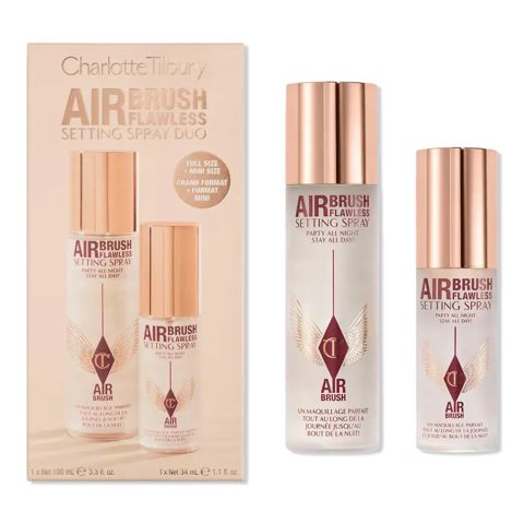 Dekorativ kosmetika dəsti Charlotte Tilbury Airbrush Flawless Setting Spray Duo Set (Sprey-fiksator makiyaj üçün) — Bakı