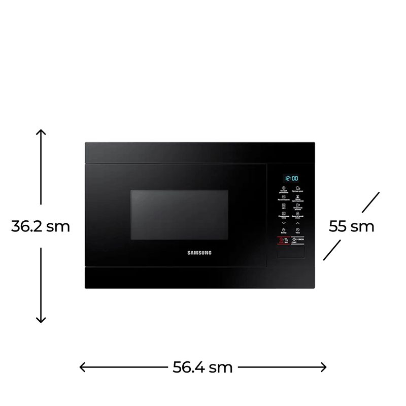Mikrodalğalı soba Samsung MG22M8054AK/BW — Mikrodalğalı sobalar, Bakı (6)