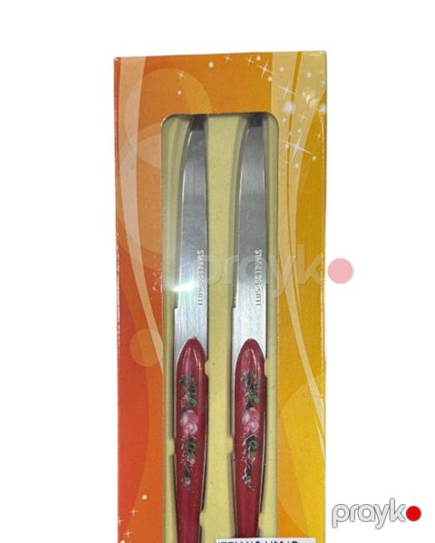 Nazik bıçaq, 12 əd, qırmızı/gümüşü - SL963 — Bakı