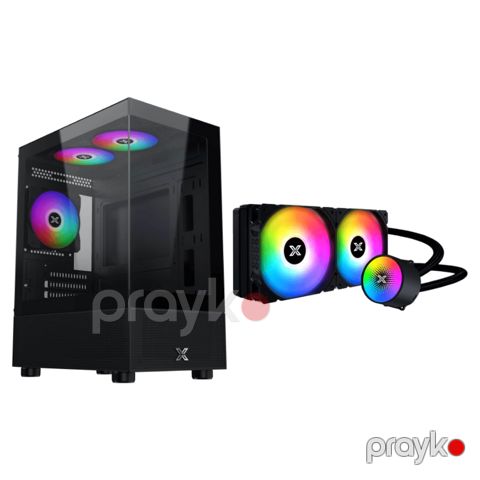 Xigmatek Kombo – Endorphin M II 3F Case + Xigmatek Liquid Killer X 240 CPU Liquid Cooler (XIG-CC-109) — Bakı