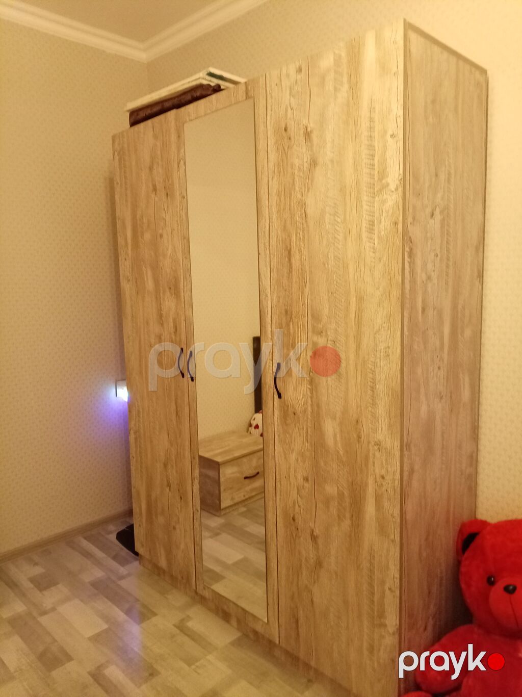 Yataq otağı mebel dəsti - Tərkib: tək nəfərlik çarpayı (başlıqla) — Yataq otağı mobilya dəstləri, Bakı (5)